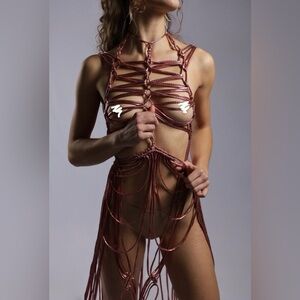 Original GoodVibeGoda Handmade Macramé Rope Dress